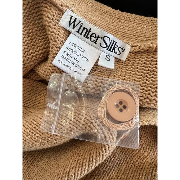 Winter Silks Knit Sweater Vest Camel S - Picture 5 of 5